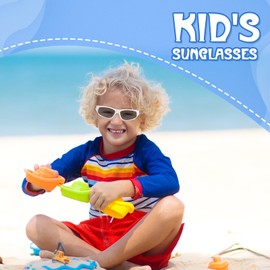 Hifot Kids Polarized Sunglasses For Boys Girls Childrens UV 400 Protection Rubber Flexible Outdoor Beach Eyewear Sport Sunglasses