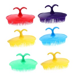 FOMIYES Travel-sized Shampoo Brush Comb Set 12pcs Anti-dandruff Hair Combs Scalp Massage Brush for Hairdressing Random Color