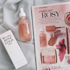 Iluminador De Oro Rosa Facial Serum Elixir Hidratante Con Al                                                                                          