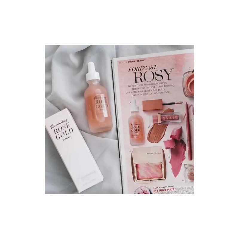Iluminador De Oro Rosa Facial Serum Elixir Hidratante Con Al