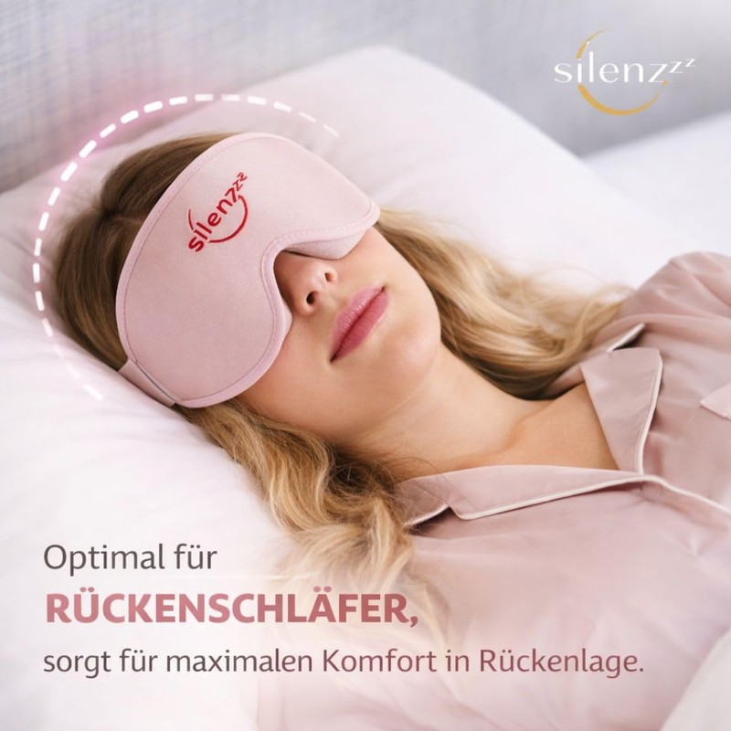SILENZZZ Premium Sleep Mask, 3D Eye Mask for Men and