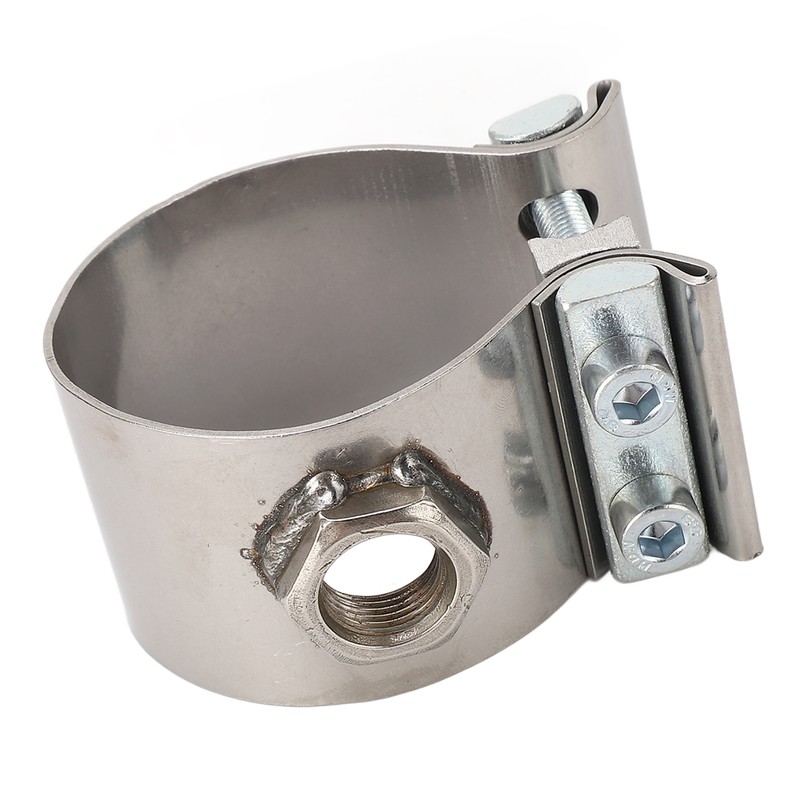 Clamp On Wideband Sensor Bung Adapter Adjustable Stainless Steel Oxygen