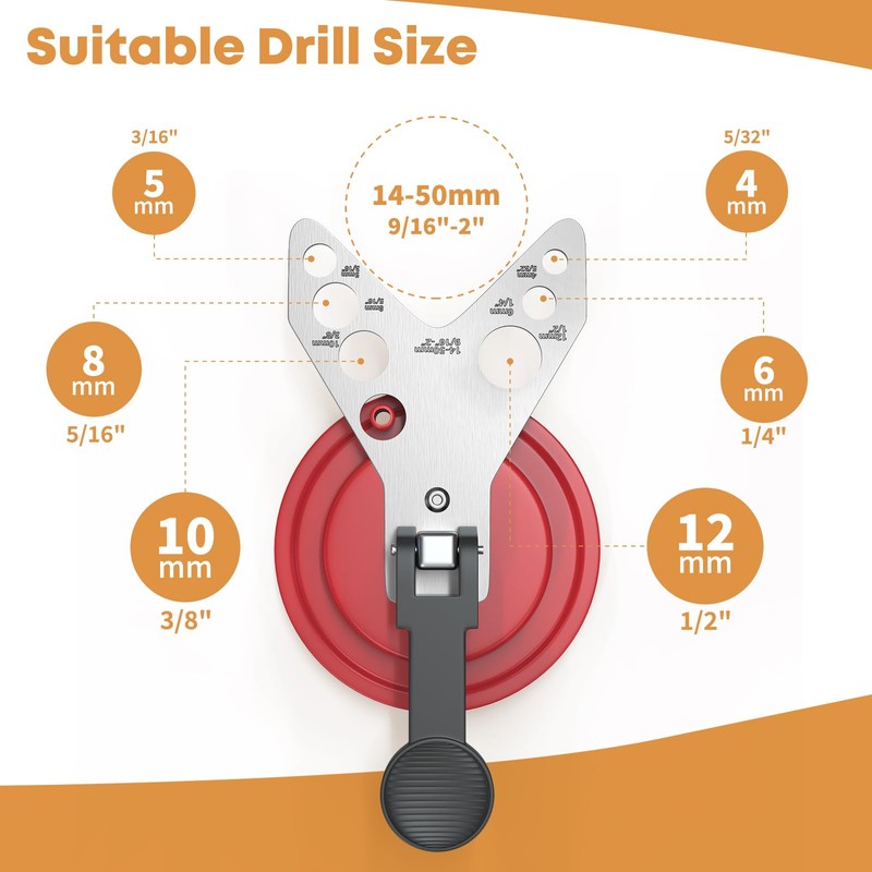 Snowtaros Drill Hole Saw Guide Jig Precision Tool for Clean