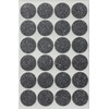 Black Sparkles Color Coding Labels 1" Round 25 mm -