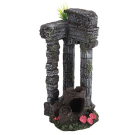 Aquarium Decoration Roman Columns Simulation Reusable Resin Fish Tank Landscape Ornament
