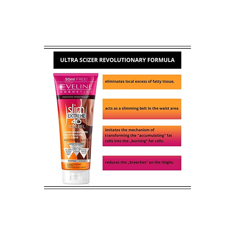 Eveline Cosmetics Slim Extreme 4D SCALPEL Super-concentrated Serum Reducing Fatty
