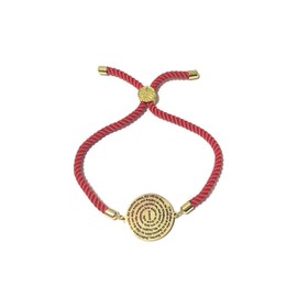 Our Father Prayer + 72 names of God kabbalah King Solomon seal Coin Bracelet Red