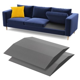 Sellmazon Couch Cushion Support for Sagging Seat - 20" x 20" High-Density Trapezoid Foam Sofa Cushion Supports Board, Couch Supporter for Under The Cushions, Grey Set of 2