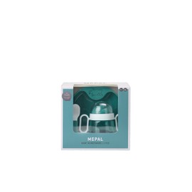 Mepal – Baby dinnerware 3-Piece Set Mepal Mio – Includes Leak-Proof Sippy Cup, Trainer Plate & Trainer Spoon – Dishwasher Safe & BPA-Free - Set of 3 - Deep Turquoise