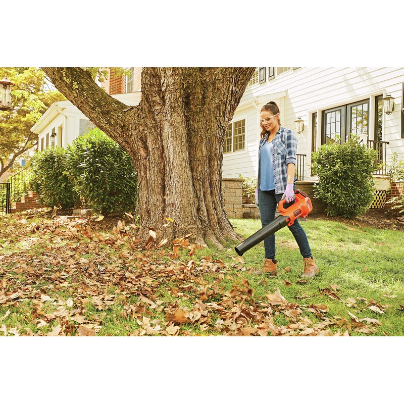 BLACK+DECKER 20V MAX Cordless Leaf Blower with Battery and Charger,