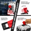 BOZZYS Clip-On Circuit Breaker Lockout Device,9 Pack Loto Lockout Tagout