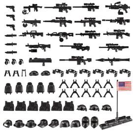 HIMIRICH Military Weapon Pack Kit Toys, 83 PCS U.S. Special Forces Weapons Guns Toys，Kids Gun Weapon Building Block Toys Compatible with Major Brands