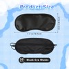 Oslynia 30 Pcs Eye Mask for Sleeping, Black Blindfolds Adults