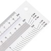 Ultra Precision Marking Ruler Stainless Steel Woodworking Scribing Ruler Gauging