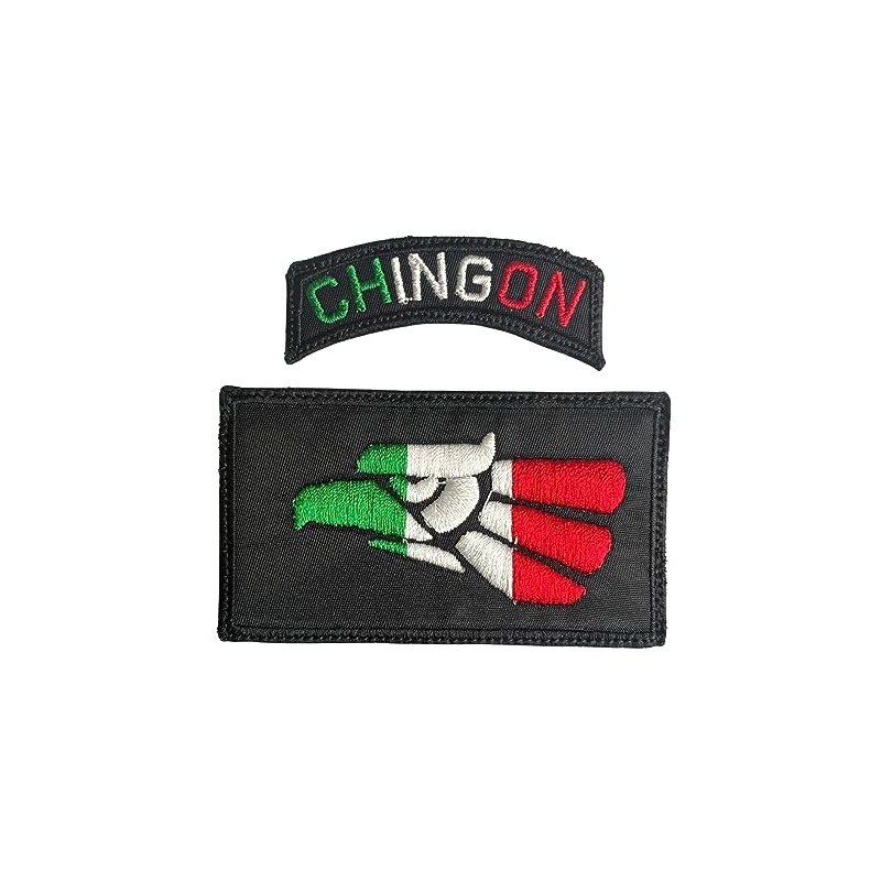 Mexico Eagle Patch and Chingon Tap Patch 2pcs - Tactical