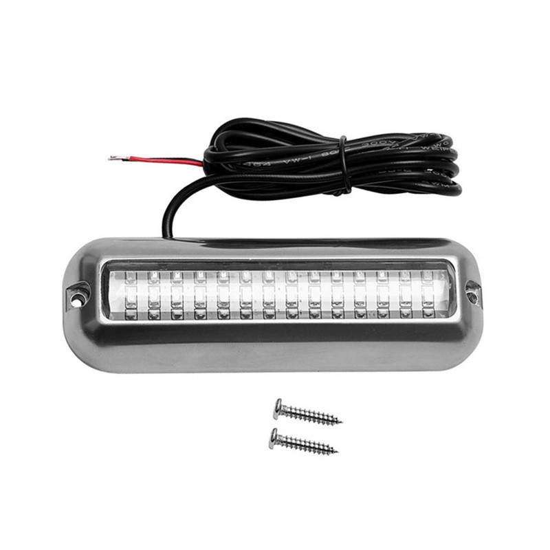 LED Boat Light, 42 LEDs Waterproof 316 Stainless Steel Underwater