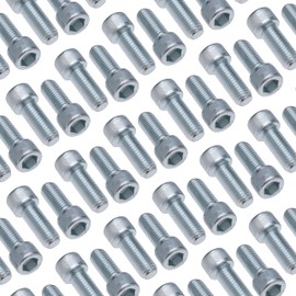 Cylinder Head Cap Screws M12 Strength Steel Class 8.8 (Pack of 5) Zinc Plated Hex Hexagon Allen Socket Bolts Thread Fasteners Cylindrical for Wood Furniture Outdoor Heavy Duty DIN912 (12mm x 20mm)