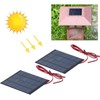 2Pcs Mini Solar Power Module Epoxy Panel with 100cm Cable