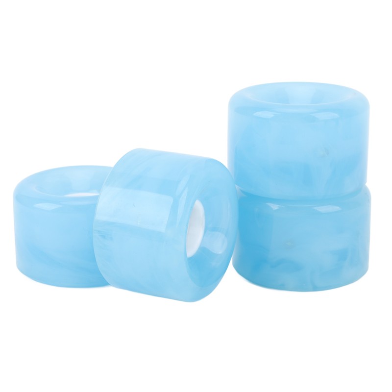 4Pcs Skateboard Wheel Set Replacement 78A Hardness PU Translucent Flashing