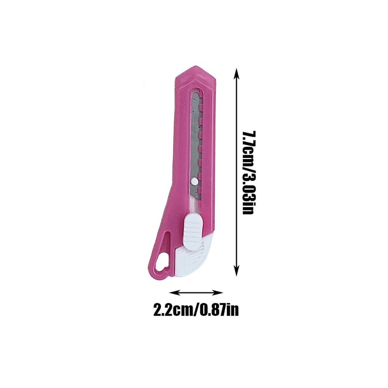 3 Pcs Plastic Letter Openers Small Random Color Retractable Utility