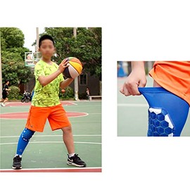 Rodilleras profesionales Rodilleras anticolisión del panal largo de los niños, equipo respirable de la rodilla de los cojines de la rodilla de los... 