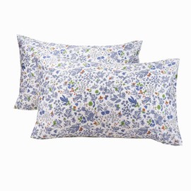2 Piece White Queen Size Pillow Cases, 100% Cotton Pillowcase Covers, 20x30 Inch, Machine Washable