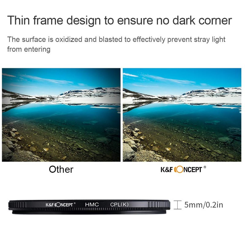 K&F Concept 52MM CPL Filter Ultra Slim Japan Optics Multi