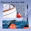 2 PK Blue Bungee Dock Lines for Boats 2FT with