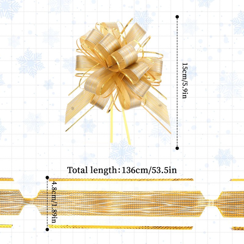 cobee Gift Bow, Pack of 6 Large Gift Bows 15