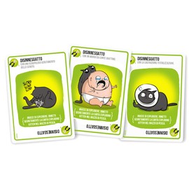 Asmodee, Exploding Kitten, VM18, 8541 Italien, schwarz, EKEK02IT