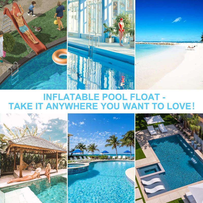 Inflatable Pool Float, Meegoo Inflatable Water Hammock, Portable Water Hammock