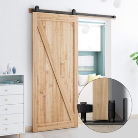 Adjustable Floor Guide Wall, Sliding Door Floor Guide, Floor Roller Guide, Door Bottom Roller Guide, Suitable for Barn Doors and Sliding Door Systems, Black, 8 in 1