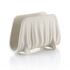 Guzzini - Tierra 197200156 Napkin Holder, Recycled Plastic, Milk White,