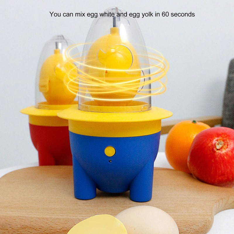 Egg Scrambler Shaker Lovely Electric Mini Portable USB Charging Golden