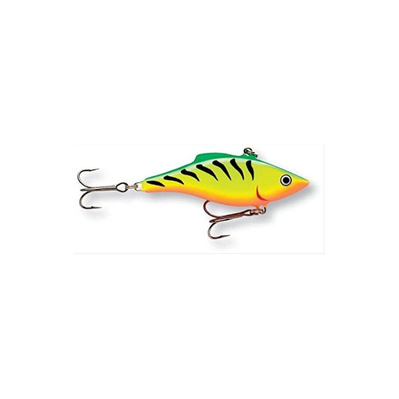 Rapala Rattlin 07 Fishing Lures, RNR07FT, Firetiger, 2.75"