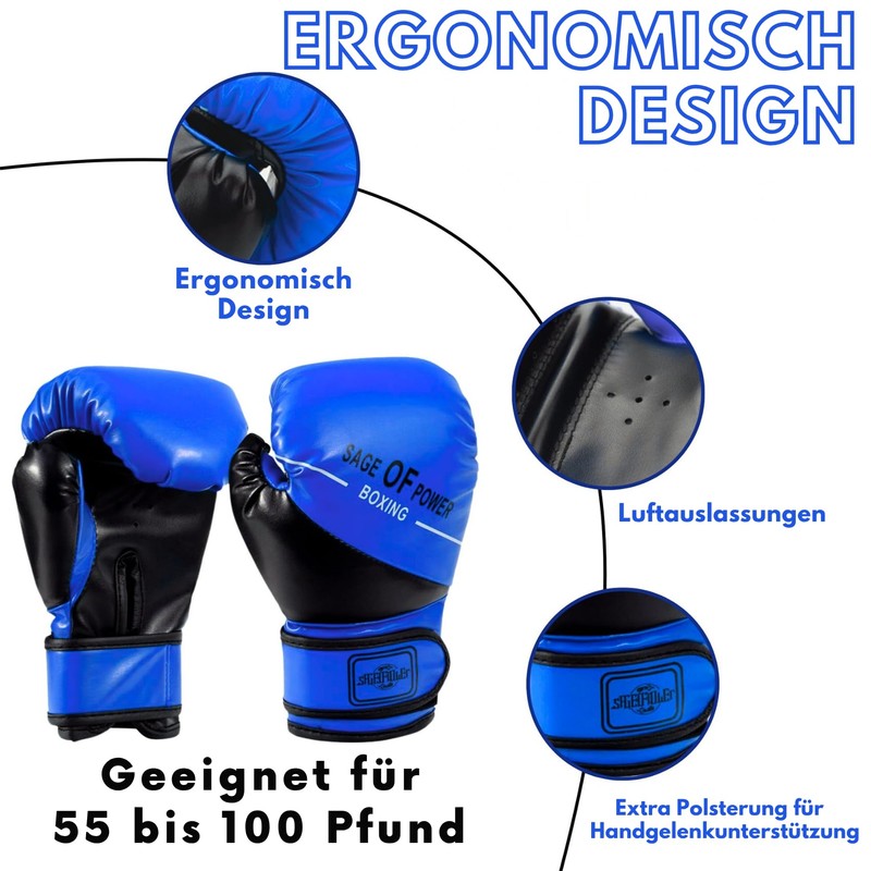 3-in-1 Boxing Gloves and Punching Mitts Set for Kids Ventilated