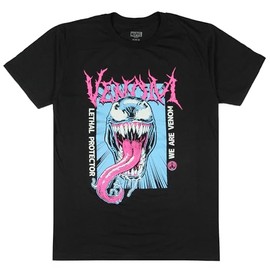 Venom Men's Lethal Protector We are Venom Vibrant Comic Art T-Shirt (Small) Black
