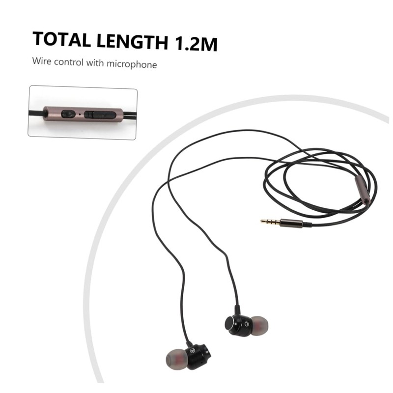 KOMBIUDA Earbuds with Mic Control in Ear Headphones for Phone
