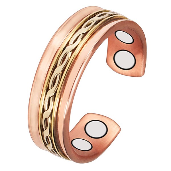 Wollet B0744GWK27 Copper Magnetic Ring for Arthritis for Men and