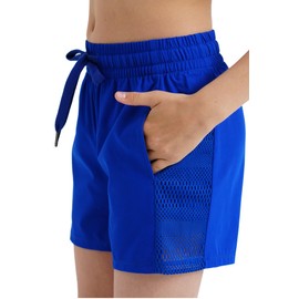 Girls Athletic Shorts with Spandex Liner Quick Dry Running Fitness Shorts for Kids Teen Active Sports Track