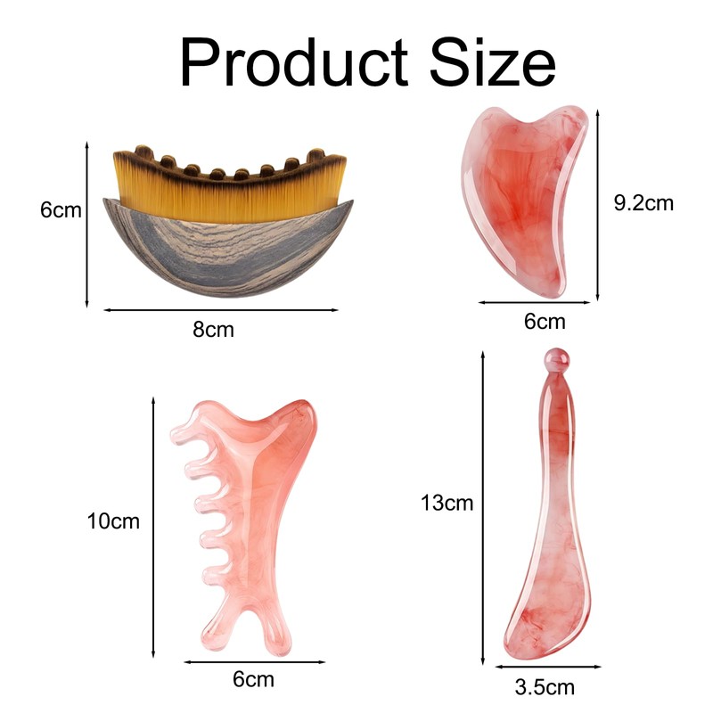 MUNSKT Lymph Contour Face Brush, Cellulite Massage Brush for Skin,