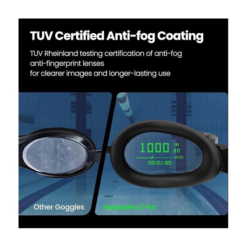 Holoswim 2PRO – Gafas de Natación Inteligentes con Pantalla AR,
