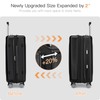 Kono 28" Expandable Luggage with Quiet Spinner Wheels & TSA