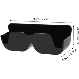 Ciieeo Estuche Autoadhesivo para Gafas de Coche Diseño Elegante y Material Abs, Soporte Compacto para Gafas y Tarjetas, Adecuado para Organizar Automóvil