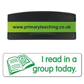 Stackable I Read In A Group Today Comprehension Pre Inked School Teachers Feedback Marking Stamper Stamp 44x13mm Primary Teaching Services