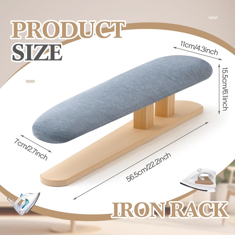 DoubleFill Padded Sleeve Ironing Board 57x13cm Tabletop Sleeves & Chest