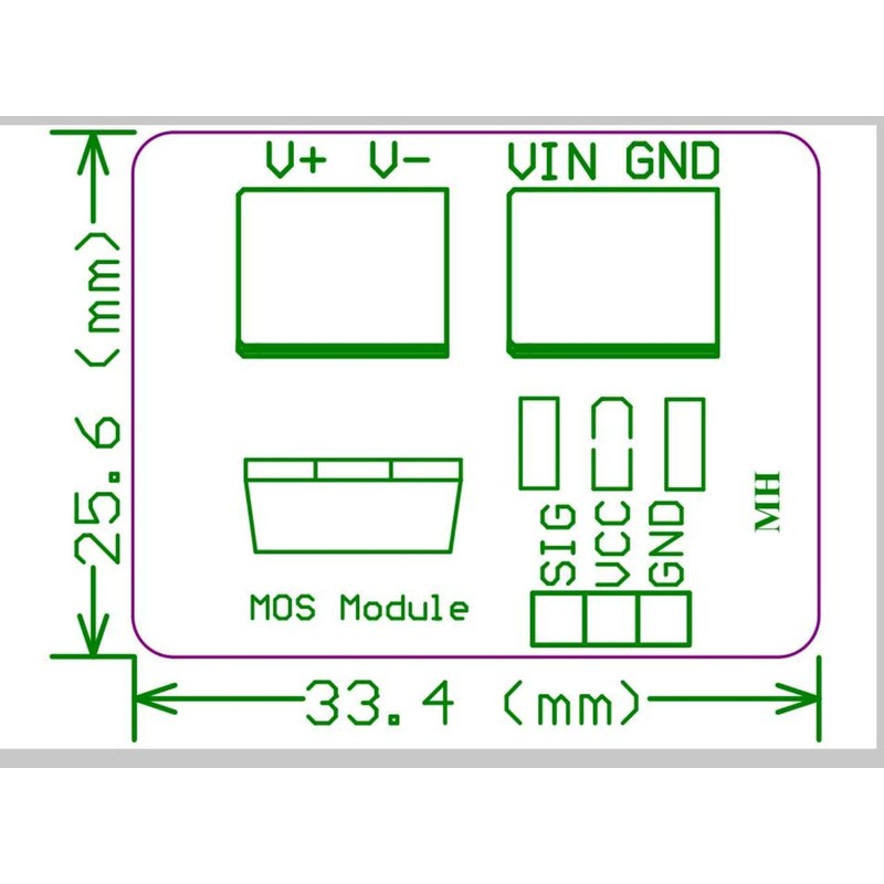 DollaTek 0-24V Mosfet Button MOS Driver Module for Arduino MCU