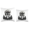 Wild Retro Vintage ROBOT Sci Fi Boy Kid Throw Pillow