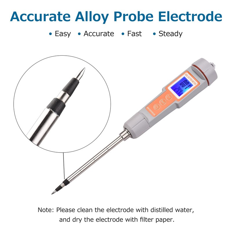 Soil Tester 3 in 1 Multifunction EC/TDS/Temperature Digital Soil Test