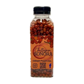 Chiltepin Sonora Sun-Dried Peppers, 4 oz Bottle